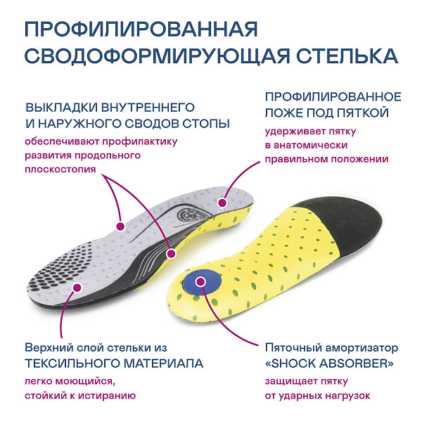 Ортопедическая обувь Orthoboom кроссовки 37057-04  черный бархан фото 8