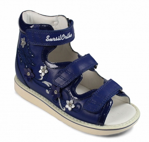 Сандалии ортопедические открытый нос на девочку 15-305М фото 1