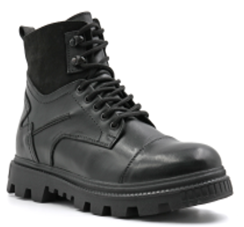 Ботинки ортопедические мужские зимние Ортомода 92565-Х-201 кожаные с мехом увеличенной полноты фото 1