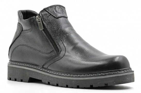 Ботинки ортопедические мужские демисезонные Ортомода 92522-Х-101 черные кожаные фото 1