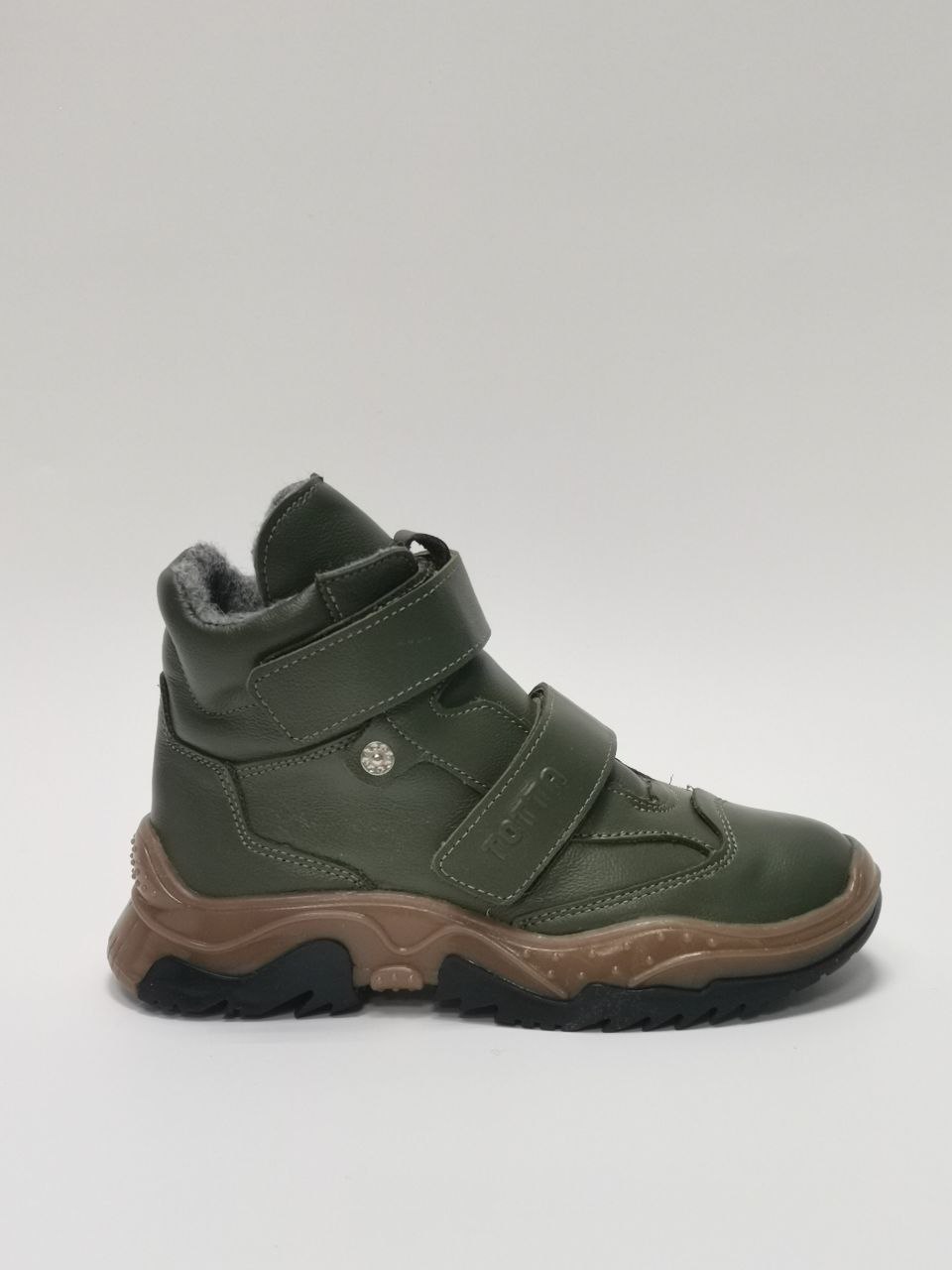 Ботинки демисезонные на байке цв.хаки/капучино 3541-БП-W-104,114 фото 4