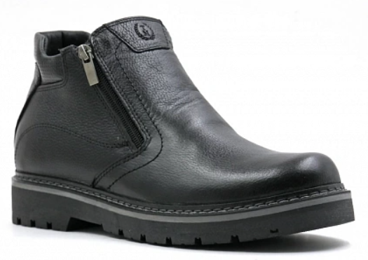 Ботинки мужские ортопедические.зимние (мех нат.) Ортомода цв. черный 92522-Х-201 фото 1