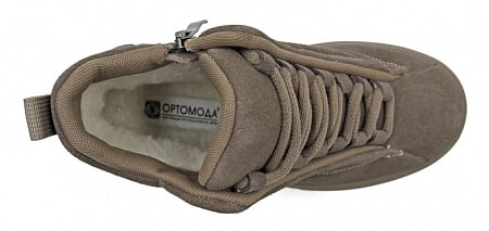 Ботинки ортопедические женские зимние Ортомода 88004-В-904 бежевые замша с шерстью фото 5