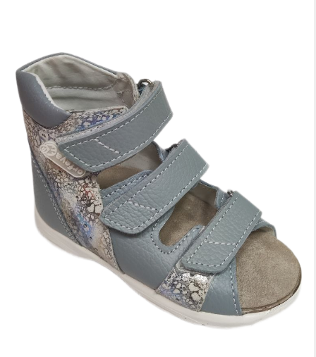 Сандалии ортопедические детские с открытым носом Орфея Б2-112-227-284-1 кожаные с 3D стелькой фото 2