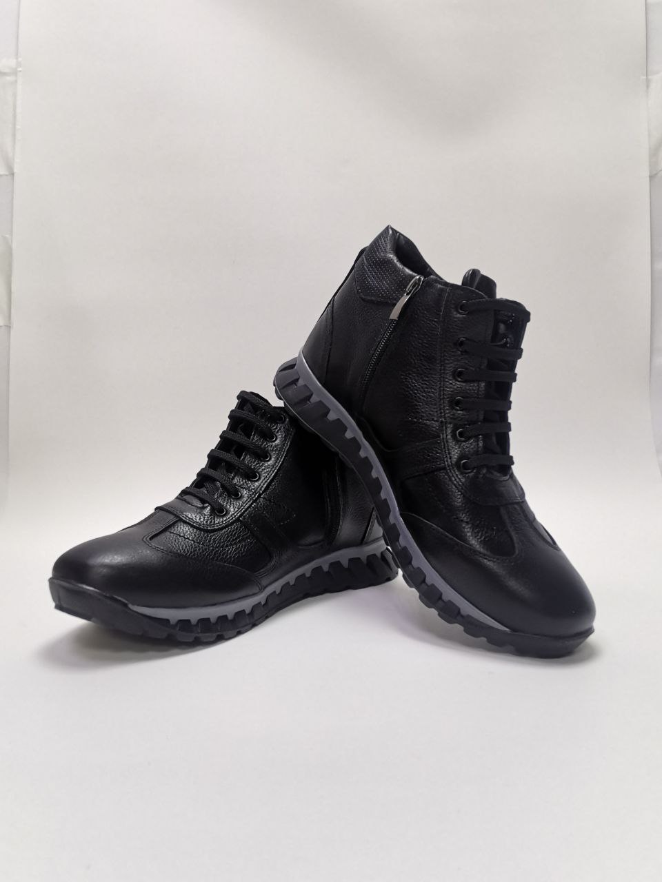 Ботинки ортопедические мужские демисезонные Ортомода 92460-Х-101 черные увеличенной полноты фото 5