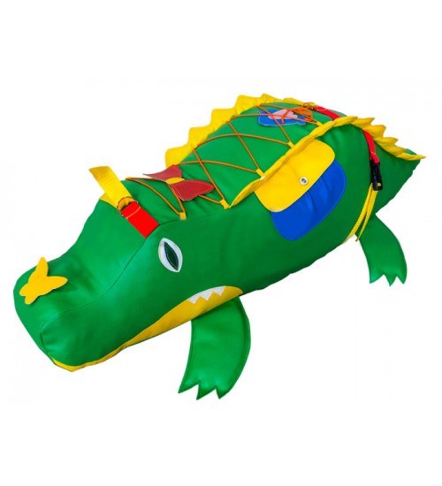 Крокодил набивной дидактический 120*30*50 фото 1