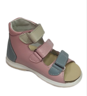 Сандалии с открытым носом Б2-155-103-227-1 цвет розовый/синий фото 3