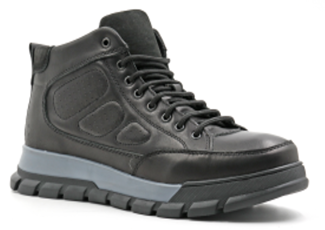 Ботинки ортопедические мужские зимние Ортомода 92562-Х-201 черные кожаные увеличенной полноты фото 1