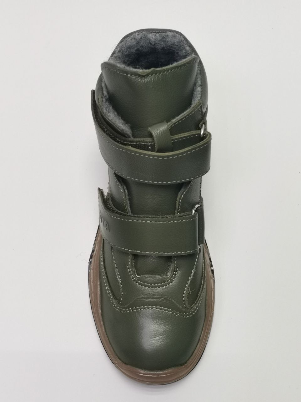 Ботинки демисезонные на байке цв.хаки/капучино 3541-БП-W-104,114 фото 5