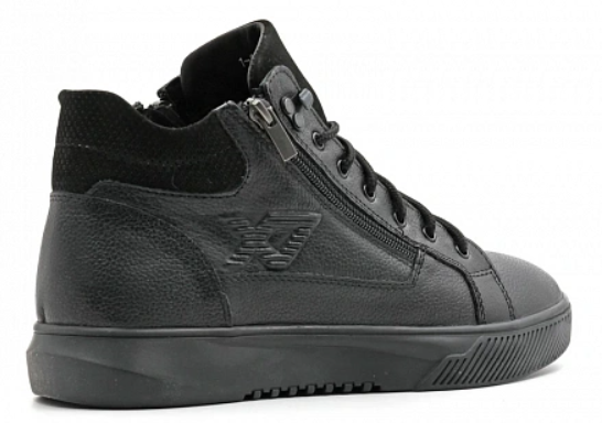 Ботинки ортопедические мужские зимние Ортомода 1-14-2025-3 черные увеличенной полноты на молнии фото 3