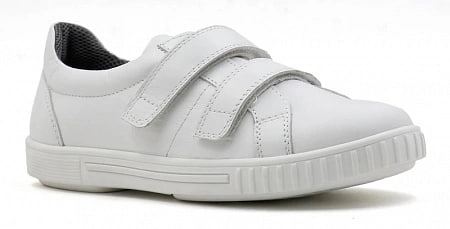 Кеды ортопедические женские кожаные Ортомода 61143-Х-605 увеличенной полноты белые фото 1