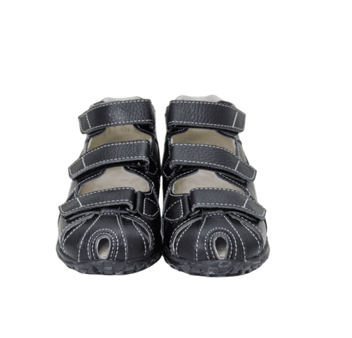 Сандалии ортопедические с закрытым носом Орфея Б4-224-304-000-1 кожаные черные фото 9