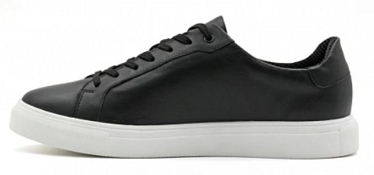 Кеды ортопедические мужские кожаные Ортомода 61145-Х-601 черные увеличенной полноты фото 3