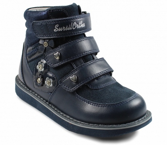 Ботинки осенние синие  23-257 фото 1