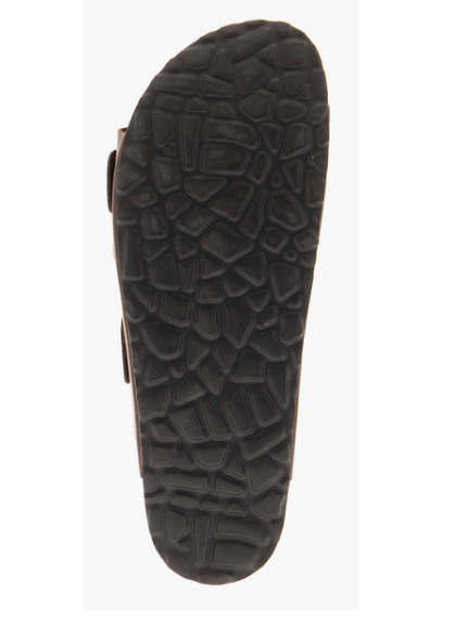 Сандалии мужские из натуральной кожи, с пробковой анатомической стелькой коричневые Сурсил 1718U-3 фото 8