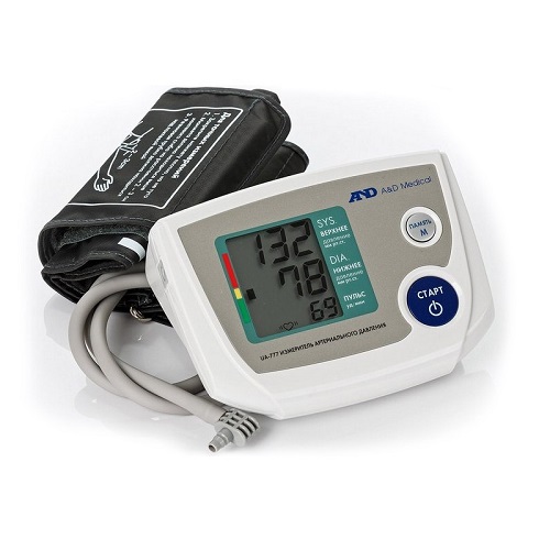 Прибор для измерения АД и частоты пульса цифровой с адаптером A&D UА-777  фото 1