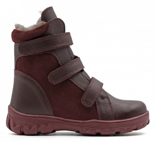 Ботинки ортопедические детские зимние Ортомода 21189-ХН-226 с высоким берцем натуральный мех фото 2