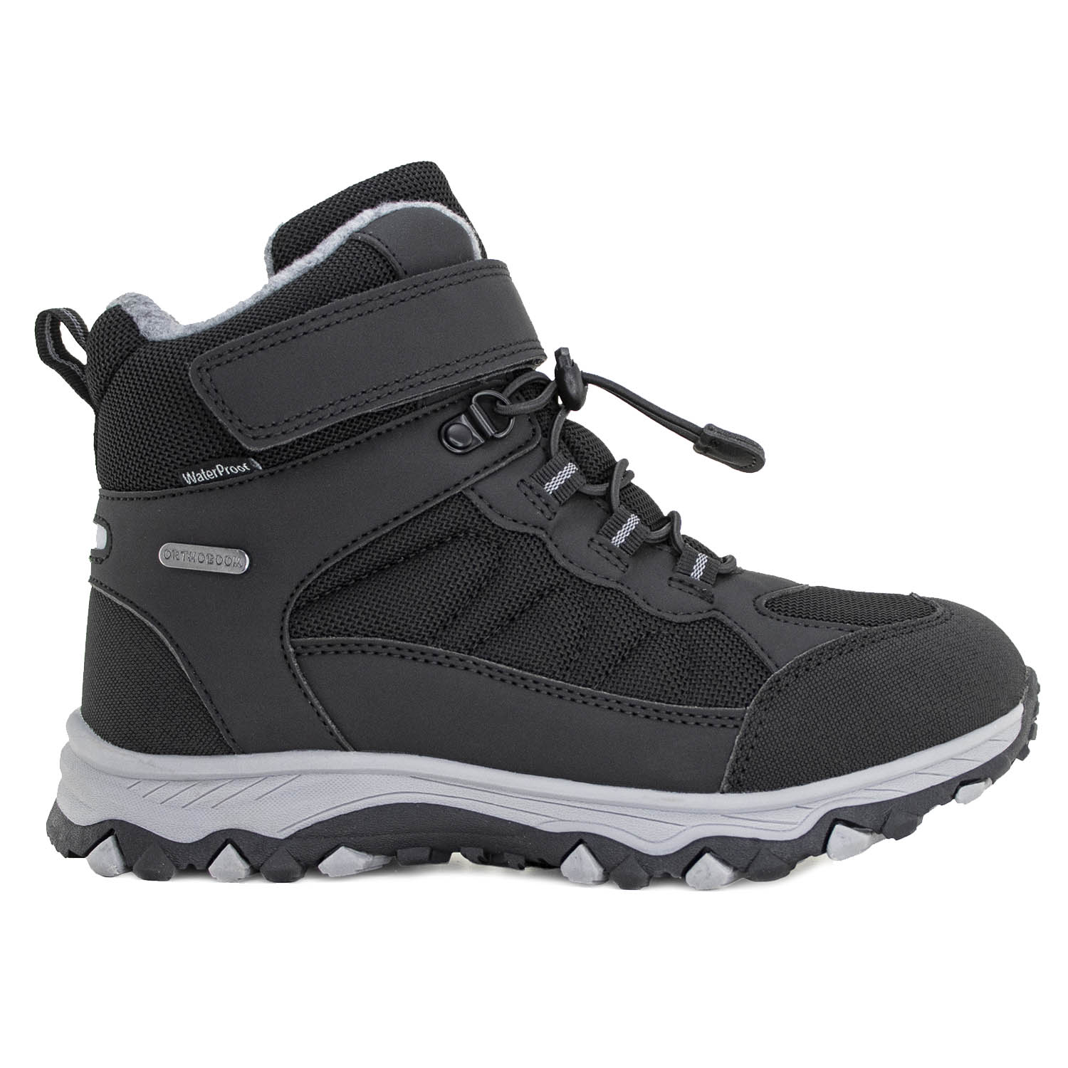 Ортопедическая обувь на утепленной подкладке Orthoboom ботинки 87054-05 черный фото 2